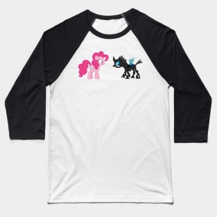 Pinkie Pie vs Changeling Baseball T-Shirt